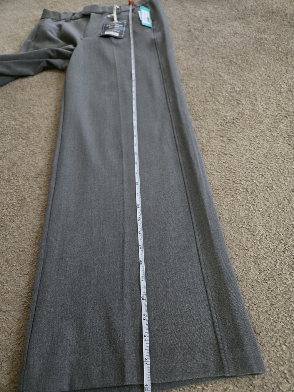 Democracy Gray Ab Solution Skyrise Wide-Leg Dress Pants 10 Mold & Hold Slimming - Picture 15 of 15